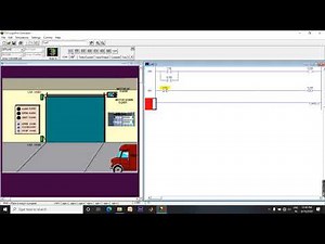 Latching and unlatching example with door simulator in Logix Pro simulator