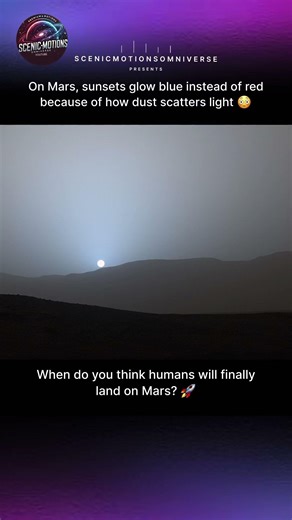 On Mars, Sunsets Turn Blue… Not Red 😳
