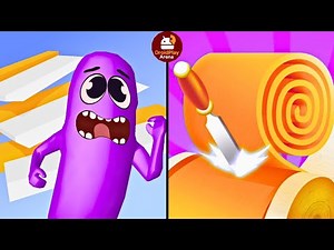 Wacky Run V's Spiral Roll ll Droid Play Arena || Mobile Puzzle Challenge || #0066