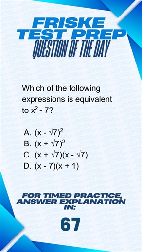 Friske Test Prep on Instagram: "Ready to start a fantastic habit? One question a day, every day = 3+ practice tests per year!! Friske Test Prep can help you or your student prepare for the SAT, PSAT, and ACT! We offer flexible, customized, small-group, in-person test prep services in Dallas / Ft. Worth. Check out our website frisketestprep.com for more details! #sat #act #PSAT #testprep #math #algebra #geometry #reading #grammar #vocabulary"