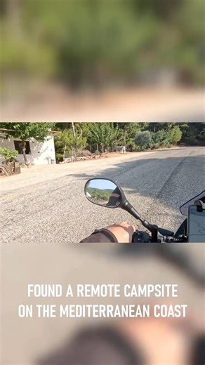 Found a remote campsite on the Mediterranean coast. She had never met an American before…￼￼￼