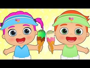 BABY ALEX AND LILY 🍨 Learn how to Make Ice Cream with Babies | Cooking Games and Cartoons