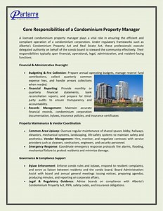 Core Responsibilities of a Condominium Property Manager - SlideServe