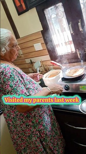 Visited Parents Last Week| Mom Made Punjabi Missi Roti With Tomato #shortsfeed