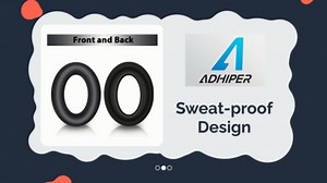 Adhiper Silicone Ear Pads Cover Protector for Sony WH-CH720N Headphone Cushions,Sweat-Proof and Washable Ear Cushions Cover for Sony WH-CH720N/710N/700N Headphone(Black)