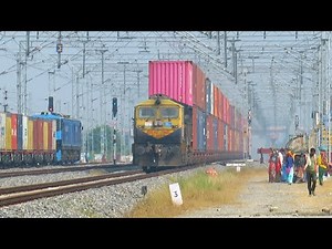The Beast WDG-4D with Double Stack Container Train // WDFC INDIA