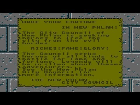 AD&D Pool of Radiance - Nes - Famicom - Gameplay