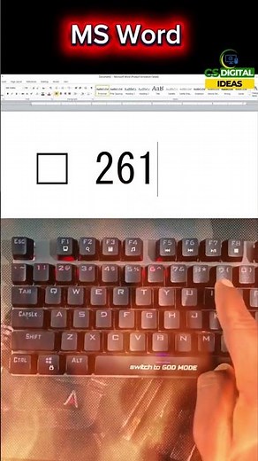 Insert Checkboxes in MS Word with ONE Keyboard Shortcut 😱 Empty, ✔ and ❌ Checkbox Trick #exceltips