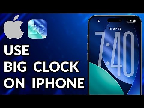 How To Use Big Clock On iPhone Lock Screen iOS 26