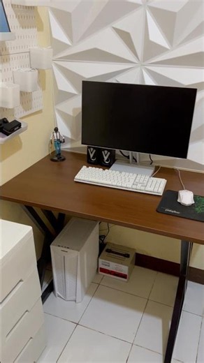 Study Desk Computer Desk Aesthetic Wooden Desk #studydesk #computerdesk #workdesk #foldablewooden...