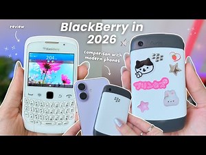 BlackBerry Curve in 2026 🦋 ✨ aesthetic review, iPhone 17 & Galaxy Z Flip7 comparison