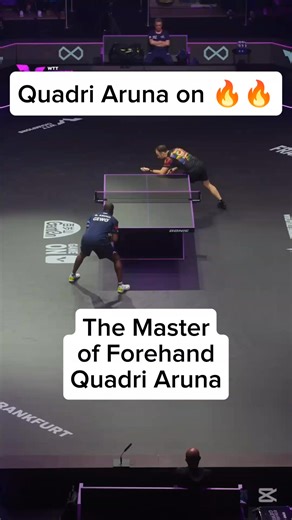 🔥🔥The merster of forehand loop Quadri Aruna with a Deverstating and power spin 🏓 #pingpong #tabletennis | TableTennis4AllChannel