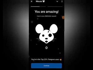 Mouse Telegram Bot- Airdrop Listing Task Information - How to play Mouse App 🐭