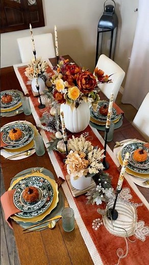 Cozy + Elegant Fall Tablescape 2025 🍁✨ | DIY Candles + Hosting Inspiration #falltablescape #fall