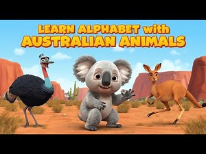 Learn Letters with Kangaroo, Emu & Koala | Australian ABC for Kids