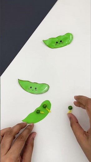 DIY Peapod Fidgets! Viral TikTok fidget toys / how to make peapod fidgets /TikTok fidget toy #shorts