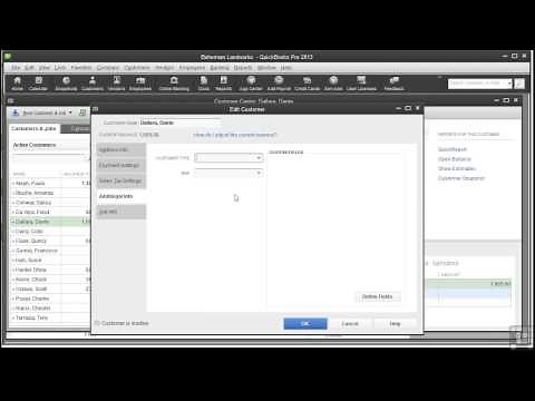 QuickBooks 2013 Tutorial | About Customers And Jobs