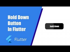 Hold Down Button in Flutter | flutter tutorial 📱