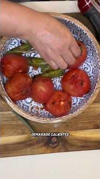 These nopales with salsa are very easy to prepare and taste delicious.