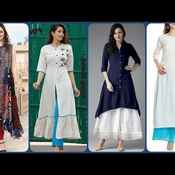 Beautiful Open Slit Shirts/Kurti Designs/Side Slit Kurti Design/Long Kurti/Short Kurti