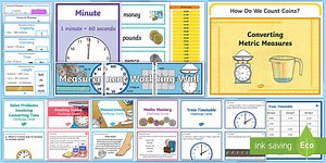 LKS2 Measurement Maths Working Wall Display Pack