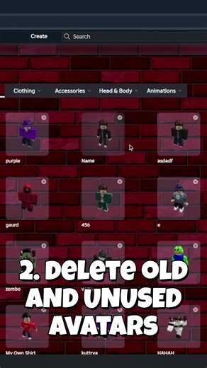 Clean up your account #roblox #gaming