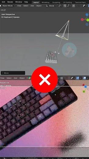 Cách đặt camera luôn hướng vào vật thể trong Blender #blendertutorial #blender #blender3d #b3d