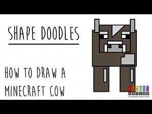 How to Draw Minecraft Cow | Shape Doodles | Junior Art Lab