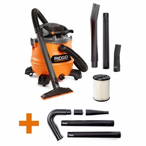 Reviews for RIDGID 16 Gal. 6.5 Peak HP NXT Shop Vacuum Wet Dry Vac with Detachable Blower, Filter, Accessories, Gutter Cleaning Kit HD1600A | Pg 1 - The Home Depot