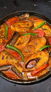 11M views · 93K reactions | ilish begun jhol recipe - hilsa fish curry recipe with eggplant. | Street Food Hunting | Facebook