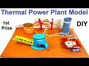 thermal power plant model making science project - diy | howtofunda - eco friendly | still model
