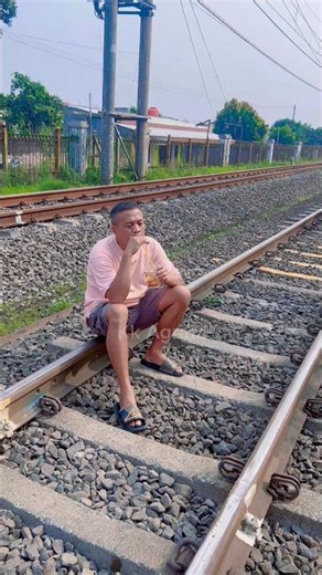 Dad drinking iced sweet tea on the train, oh look there goes a train ⁉️ 🐇❤️😱🌈✅️🚀Part 978