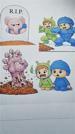 Unboxing Niddle Pop Pocoyo X NinaVad Boyz X Elly Funaral VS Zombie Arm Transform paper craft #pocoyo