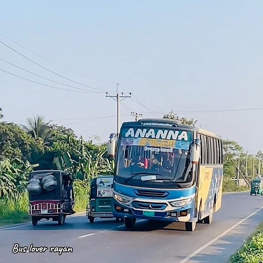 অনন্যা পরিবহন।Bus lover rayan॥ #bus #automobile #barishaltravels #shortvideo #viral #travel #driver