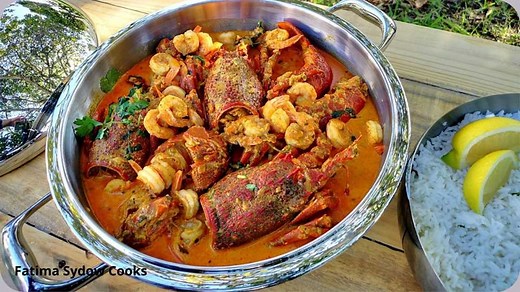 Creamy Crayfish and prawn curry. Happy Father's day ❤️❤️❤️ Crayfish from Chef Wadia . 😍😁 | Fatima Sydow Cooks