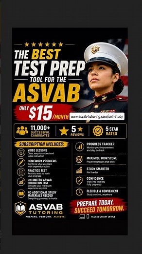 The best ASVAB Test Prep Tool. #asvab #airforceofficer #testprep