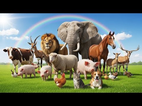 Adorable Animal Sounds Collection Sheep, Horse, Monkey, Lion, Elephant, Cat – Funny Animal Moment