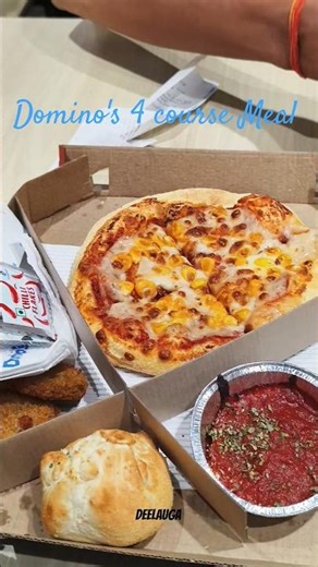 Domino's 4 course Meal ✨👌 #shorts