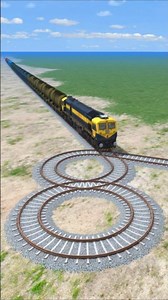 Most Dangerous Bumpy Railroad 😱 Indian Train Simulator #Shorts
