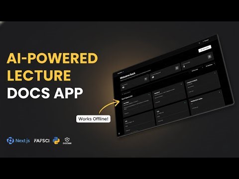 Build An AI-Powered Lecture Notes Platform Using Next.js, Python, and RAG