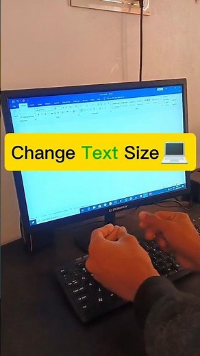 How to Change Text Size in MS Word🖥️🔥| Increase or Decrease Font Size Fast💻📈