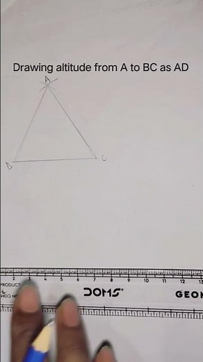 how to draw the altitude of a triangle #altitude #traingle #mathstricks #officialvideo