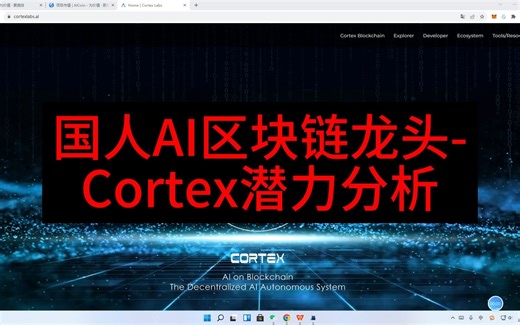 国人AI区块链龙头-Cortex潜力分析
