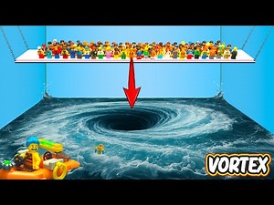 Tsunami Giant Vortex - Lego Dam Breach Experiment