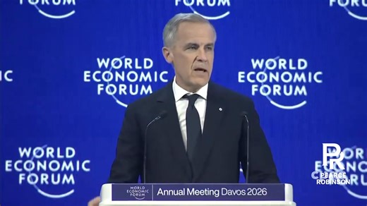 CARNEY DECLARES U.S.-LED RULES BASED ORDER OVER —CALLS FOR COMPANIES AND COUNTRIES TO BREAK FROM US DEPENDENCE AND TAKE THEIR SIGNS DOWN By Pearce Robinson At Davos 2026, Canadian Prime Minister Mark Carney delivered a blunt assessment of the global system, stating that the so-called U.S.-led “rules-based international order” has collapsed and will not return. He argued that the structure built after the 1970s—anchored in foreign currency dominance, trade asymmetry, and selective enforcement was