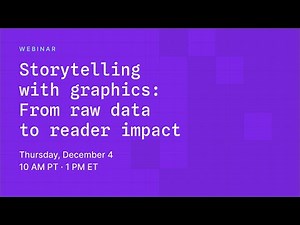Storytelling with graphics: From raw data to reader impact | Observable webinar