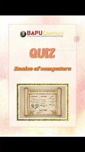 A fun and engaging Quiz was conducted at Bapu Graphics on the Basics of Computers. 💻