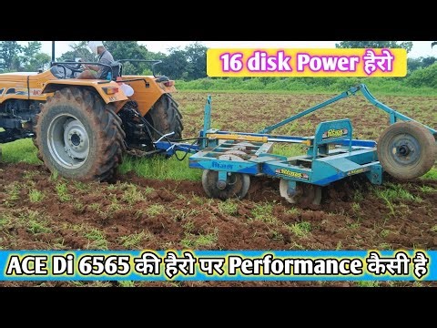 Ace Di 6565 Power of Danger⚠️ 16 Disc Harrow performance 🔑