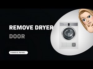 How to Remove the Door of Your Fisher & Paykel DE7060G2 Dryer - Easy Step-by-Step Guide
