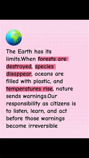 let us all learn and listen, let us save the planet #CleanPlanet #GreenFuture